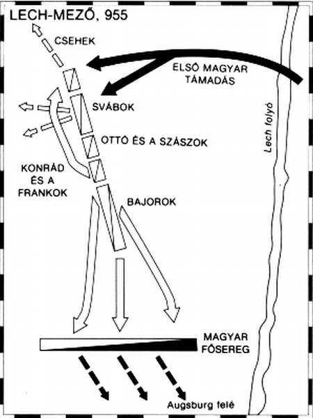 A Lech-mezei csata Augsburg mellett, 955 