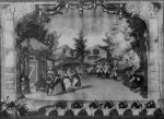 11Joseph Haydn L’ incontro improvviso c. operjnak jelenete az eszterhzi operban. 1775. A spintnl a zeneszerz. Ismeretlen fest olajkpe. Mnchen, Deutsches Theatermuseum.