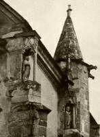 72. Baldachinos szobrok a szszsebesi evanglikus templom szentlyn, 14. szzad vge
