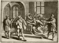 155. Martinuzzi Gyrgy meggyilkolsa alvinci kastlyban, 1551. december 17. (17. szzadi metszet)