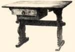 Asztal, gtikus szabs, mly fikkal (Fadd, Tolna m., 18. sz.) Bp. Nprajzi Mzeum