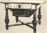 Olaszlbas asztal, mly fikkal (Acsalag, Gyr-Sopron m., 1818). Bp. Nprajzi Mzeum