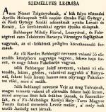 Krzlevl (currens) rszlete 1811-bl a gyans szemlyek lersval.