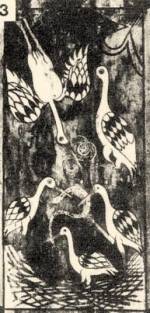 3. Glyk, csrkben kgyval. Templomi mennyezet rszlete (Noszvaj, Borsod m., 1734) Eger, Dob Istvn Mzeum