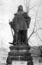 Az urakat megkapltat Mtys kirly szobra. Kszlt 1912-ben, Holl Barnabs munkja (Sajgmr, v. Gmr m.)