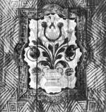 Mennyezet kazettja, a kzpmezben olasz-korss mintval (Magyarkereke, v. Kolozs m., id. Umling Lrinc munkja, 1746) Bp. Nprajzi Mzeum