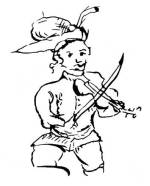 5. Paraszti hegeds. Tollrajz a szirki (Ngrd megye) anyaknyvbl, 1726. Zolnay Lajos felvtele