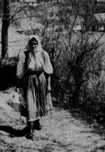 10. Menyecske ebdet visz gyerekgyas rokonnak, Szamosard (Szilgy megye). Gnyey (bner) Sndor felvtele, 1942 (Nprajzi Mzeum, Budapest)