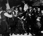 118. Kloziak csoportja a szreti felvonulson, Szekszrd (Tolna megye). Kunkovcs Lszl felvtele, 1975