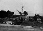146. Rmai katolikus kertett templom (erdtemplom), krtte temetvel, Cskkarefalva (v. Csk megye). Lantos Mikls felvtele, 1979