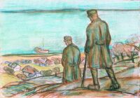 Egry Jzsef: Katonk a Balaton partjn (1916)