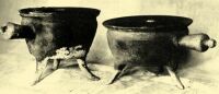 147. Two pottery dishes