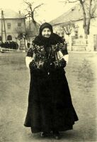 194. Old woman wearing a sheepskin 