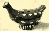 276. Bird-shaped earthenware whistle