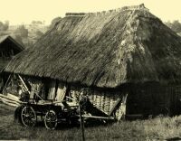 79. Barn built on a structure of logs