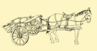 Fig. 132. Tumbril cart with a single horse.