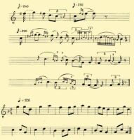 Fig. 196. Melodies with the construction of alternating fifths.