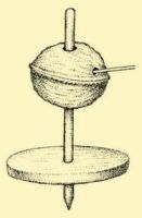 Fig. 214. A top turned with the aid of a walnut.