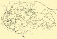 Fig. 3. Hungarian ethnic groups and ethnographical regions in the Carpathian Basin