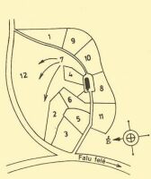 Fig. 7. The cemetery is the mirror image of the village.