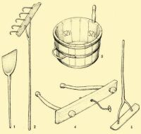 Fig. 77. Implements used when treading out crops.