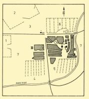 Abb. 15. Grten (umzunte Hfe) verschiedener Bestimmung um das Dorf; Konyr, Kom. Bihar, Ende 19. Jahrhundert.