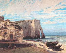 Courbet: tretat-i sziklk - 1870 (Nagythat kp)