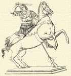 55. Alexander herculaneumi bronzszobra.