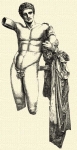452. Praxiteles Hermese. Mrvny (Olympia, mzeum).