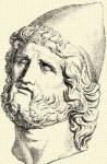 590. Odysseus vaticani szobrocskjnak feje.