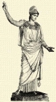 618. Athena Velletri (mrvnyszobor, Paris, Louvre).